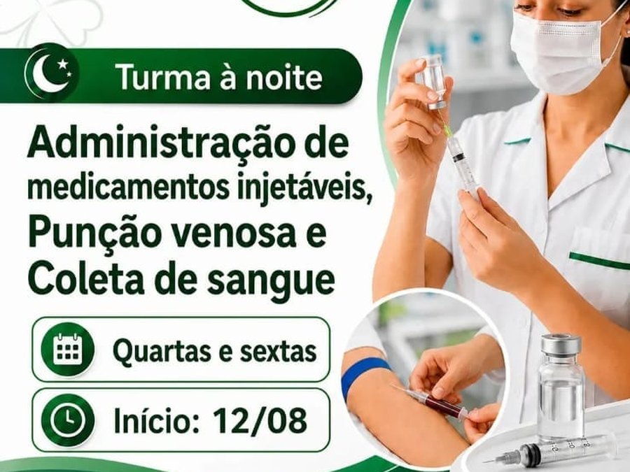 Administração de Medicamentos Injetáveis Punção Venosa e Coleta de Sangue
